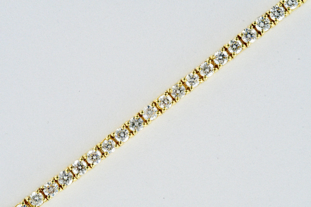 14K Gold Ladies Diamond Tennis Bracelet 5.12 TCW