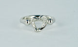 Tiffany & Co Elsa Peretti Platinum & Diamond Heart Ring