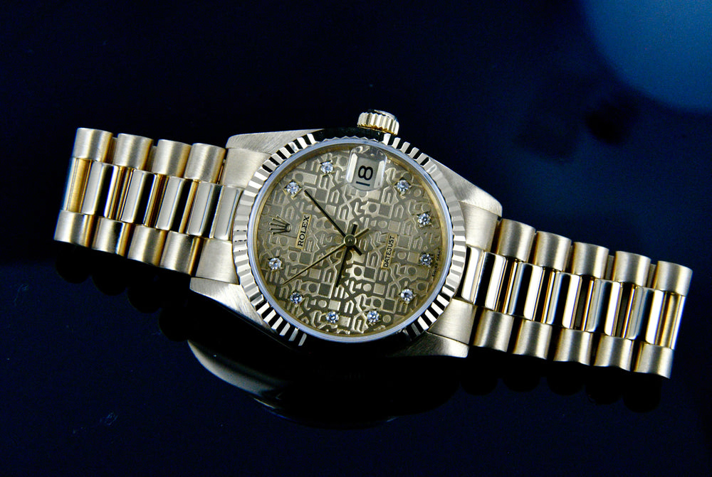 Rolex Datejust 31mm 18k Gold President 68278