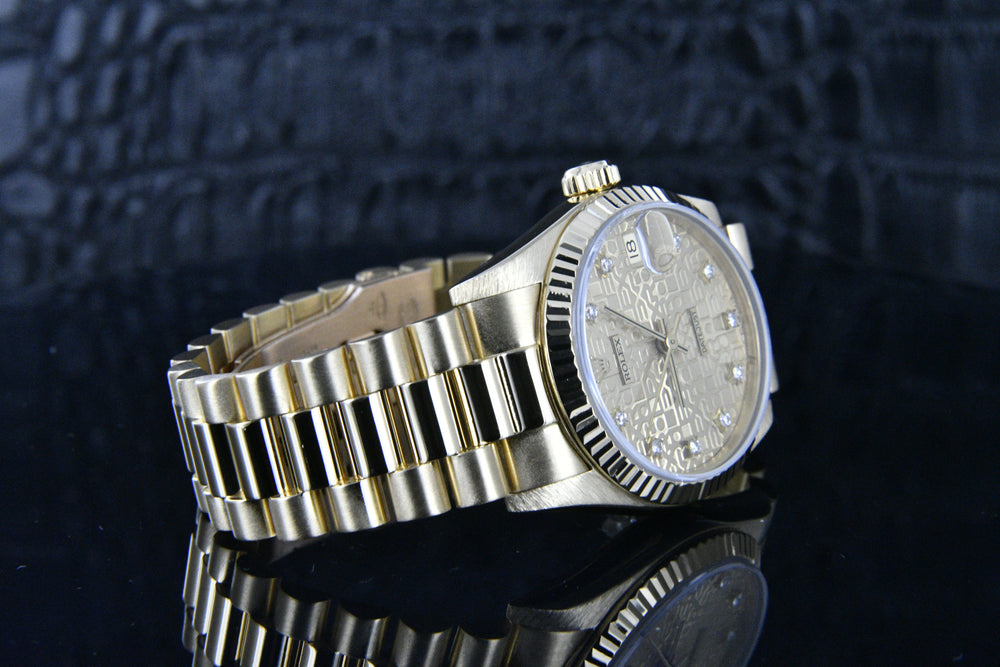 Rolex Datejust 31mm 18k Gold President 68278 Zeidman s