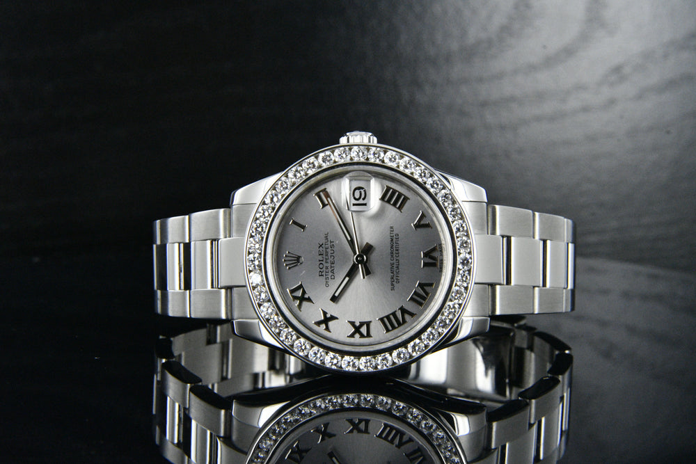 Rolex Datejust 31mm Stainless Steel 178240 2 Carat Diamond Bezel Zeidman s