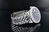 Rolex Datejust 31mm Stainless Steel Jubilee 78274 Custom 3 Carat Diamond Bezel