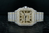 Cartier Santos 4072 Diamond Watch Bust Down