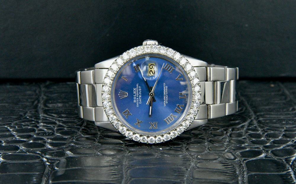 Rolex datejust stainless steel diamond bezel Clearance