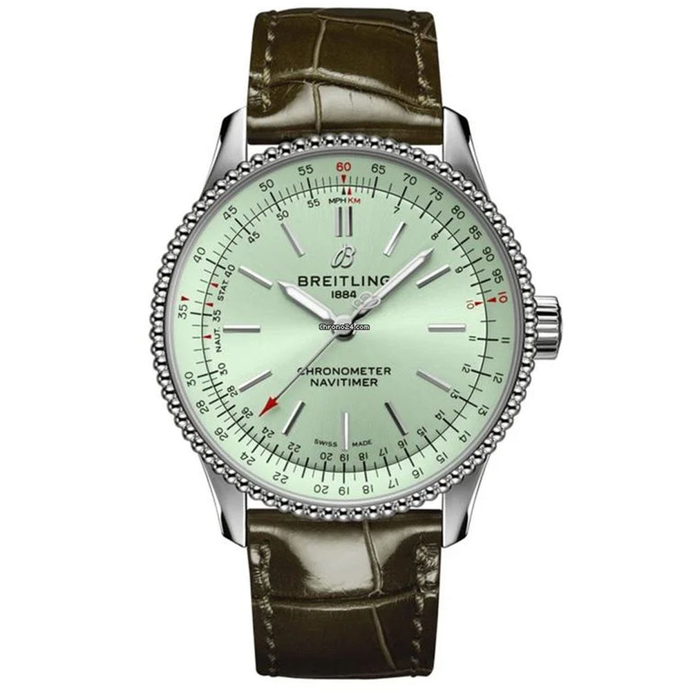 A17395 Breitling Women's Navitimer Mint Green 36mm