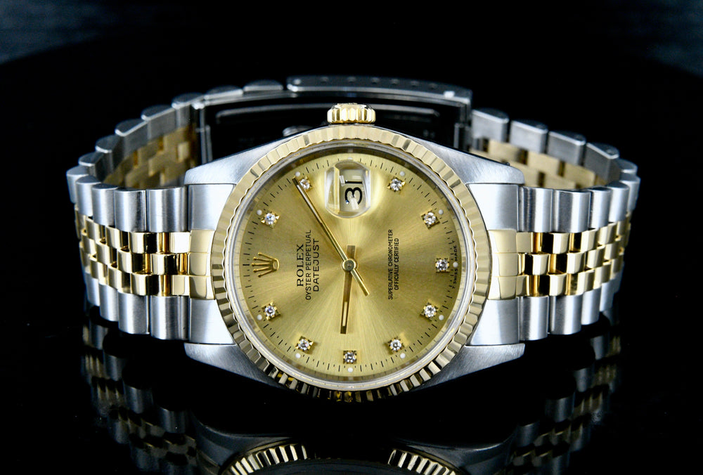 Rolex datejust bicolor 36 Clearance