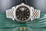 Rolex Datejust 41 Steel & Rose with a Chocolate Stick Dial 126331